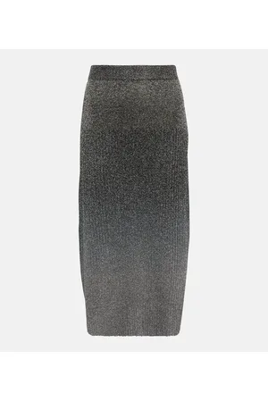 Joseph Metallic midi skirt