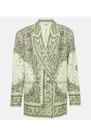 ZIMMERMANN Matchmaker printed linen blazer