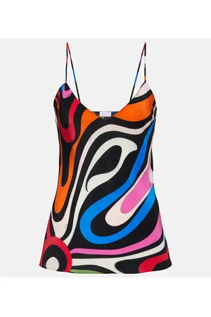 Puccini Marmo silk camisole