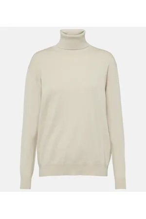 Brunello Cucinelli Ribbed-knit cashmere turtleneck top