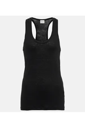 Marant Etoile Avien linen tank top