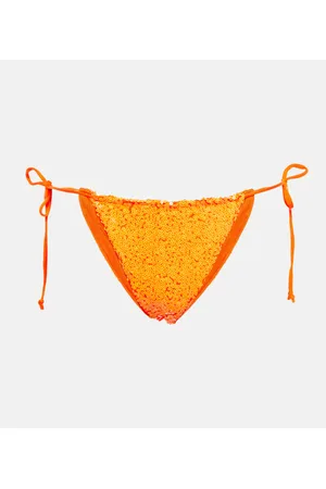 Norma Kamali Sequin-embellished bikini bottoms