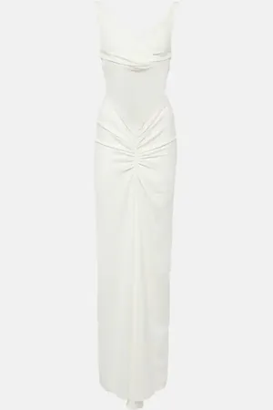 CHRISTOPHER ESBER Fusion ruched jersey maxi dress