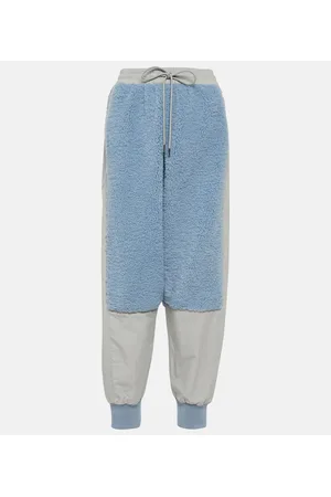 J.W.Anderson Paneled faux shearling sweatpants
