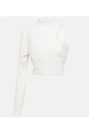 Monot MÃ´not Cutout crÃªpe top