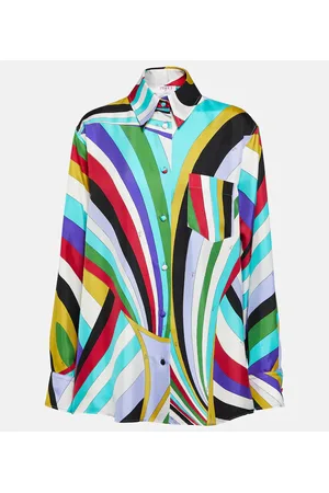 Puccini Iride silk twill shirt