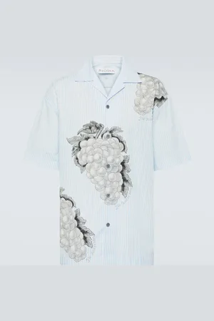 J.W.Anderson Striped printed cotton poplin shirt