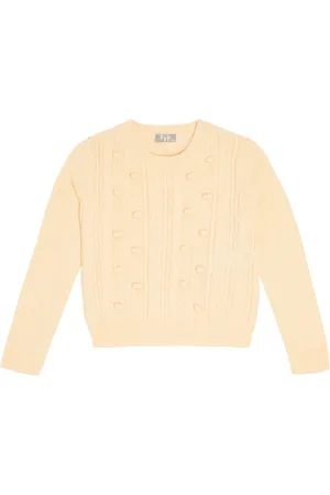 Il gufo Cable-knit virgin wool sweater