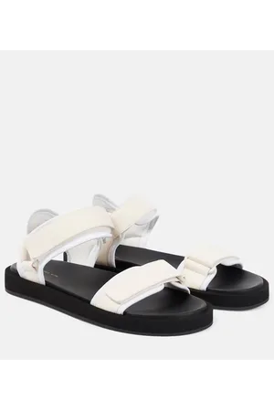 The Row Hook and Loop leather sandals