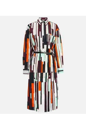 Plan C Printed shirt dress