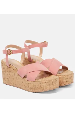 Gianvito Rossi Suede wedge sandals