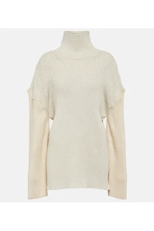 The Row Dua rib-knit cotton and cashmere sweater