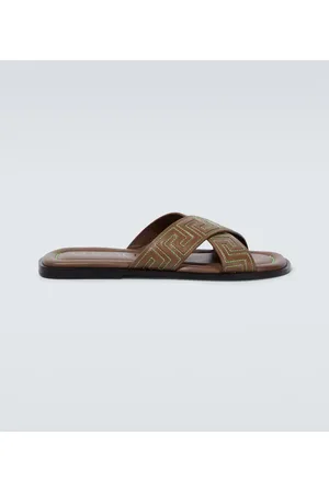 VERSACE Greca leather sandals