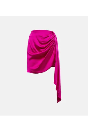 Simkhai Mae asymmetric draped mini skirt