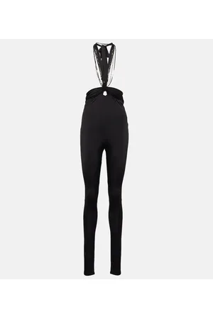 The Attico Ruby halterneck high-rise slim pants