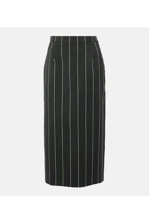 Alessandra Rich Wool-blend bouclÃ© tweed midi skirt