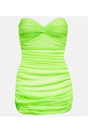 Norma Kamali Walter Mio ruched bandeau swimsuit