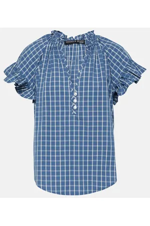 VERONICA BEARD Milly ruffled cotton blouse