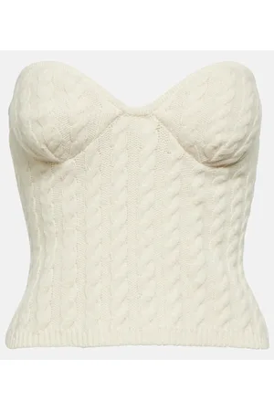 MAGDA BUTRYM Cable-knit tube top