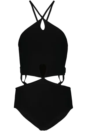CHRISTOPHER ESBER Cutout halterneck swimsuit