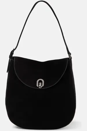 SAVETTE Tondo Large suede shoulder bag