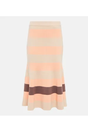 Joseph Ribbedâknit midi skirt