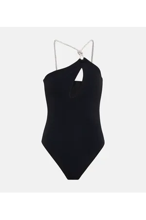 Simkhai Saint embellished one-shoulder swimsuit
