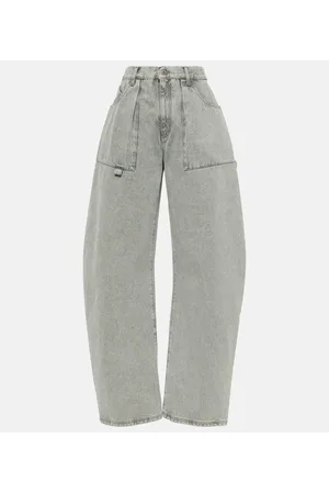 The Attico Effie mid-rise barrel-leg jeans