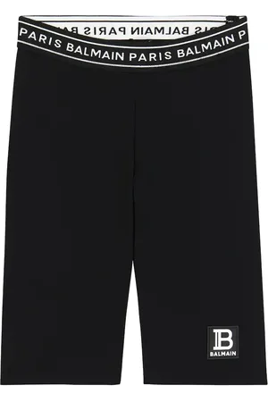 Balmain Logo biker shorts