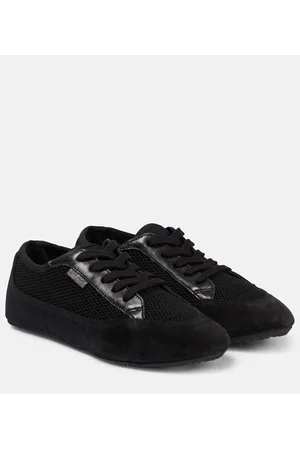 The Row Owen City leather-trimmed sneakers