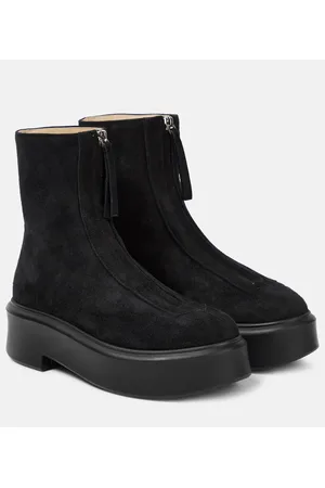 The Row Suede ankle boots