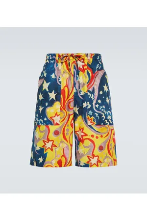 Marni X No Vacancy Inn printed cotton shorts