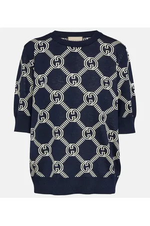 Gucci GG jacquard knitted top