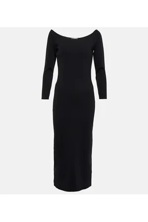 The Row Coralinda scuba midi dress