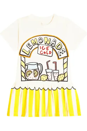 Stella McCartney Baby printed striped cotton dress