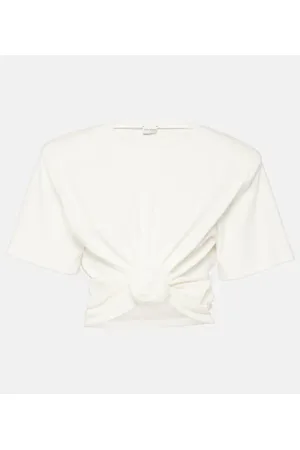 MAGDA BUTRYM Gathered cotton jersey top