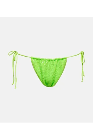 Norma Kamali Sequin-embellished bikini bottoms