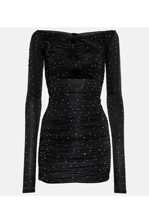 ALEX PERRY Embellished cutout minidress