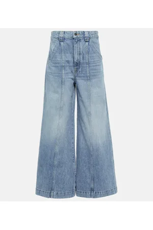 Khaite Jackie low-rise wide-leg jeans
