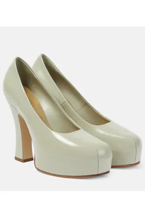 Burberry 130 leather platform pumps