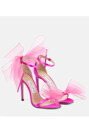 Jimmy Choo Aveline 100 bow-trimmed sandals