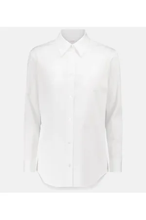 The Row Petra cotton-blend shirt