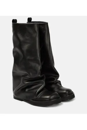 The Attico Robin leather combat boots
