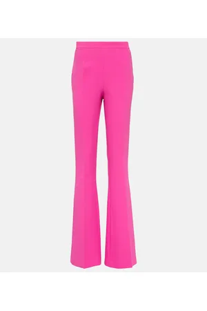 Safiyaa Alexa high-rise flared crÃªpe pants