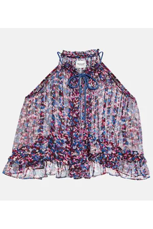 Marant Etoile Fabino printed georgette top