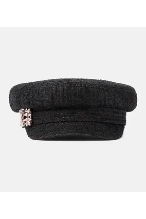 Roger Vivier Tweed newsboy cap