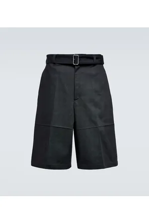 Jil Sander Wool gabardine belted shorts