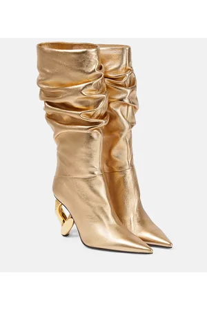 J.W.Anderson Chain leather knee-high boots