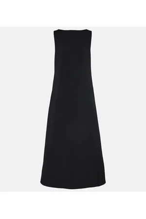The Row Rhea open-back wool-blend gown