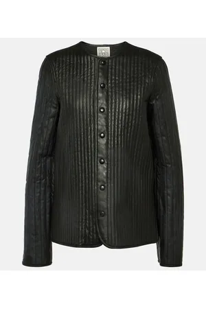 Totême Reversible leather quilted jacket